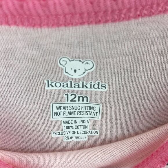 Koala Kids Cute Star Eyes Cat Graphic Tee NWT Pink - Picture 3 of 4